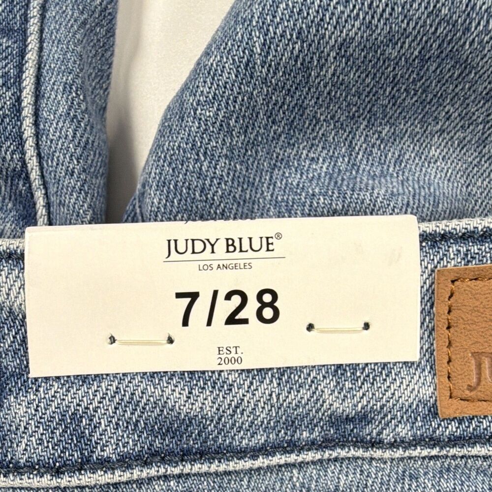 Judy Blue Jeans Woman’s 28 Blue Medium Wash High Rise Relaxed Fit Stretch - Picture 5 of 8